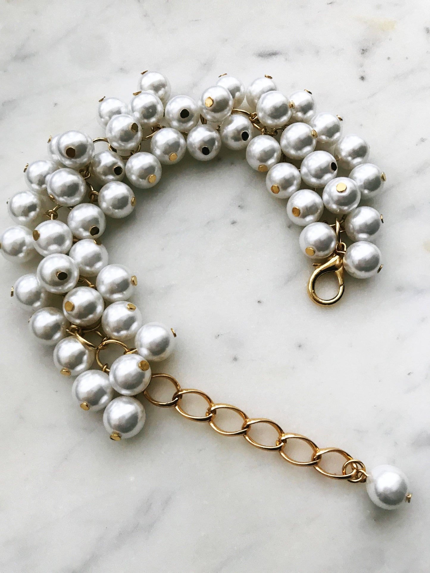 Vintage Glass Pearl Bracelet