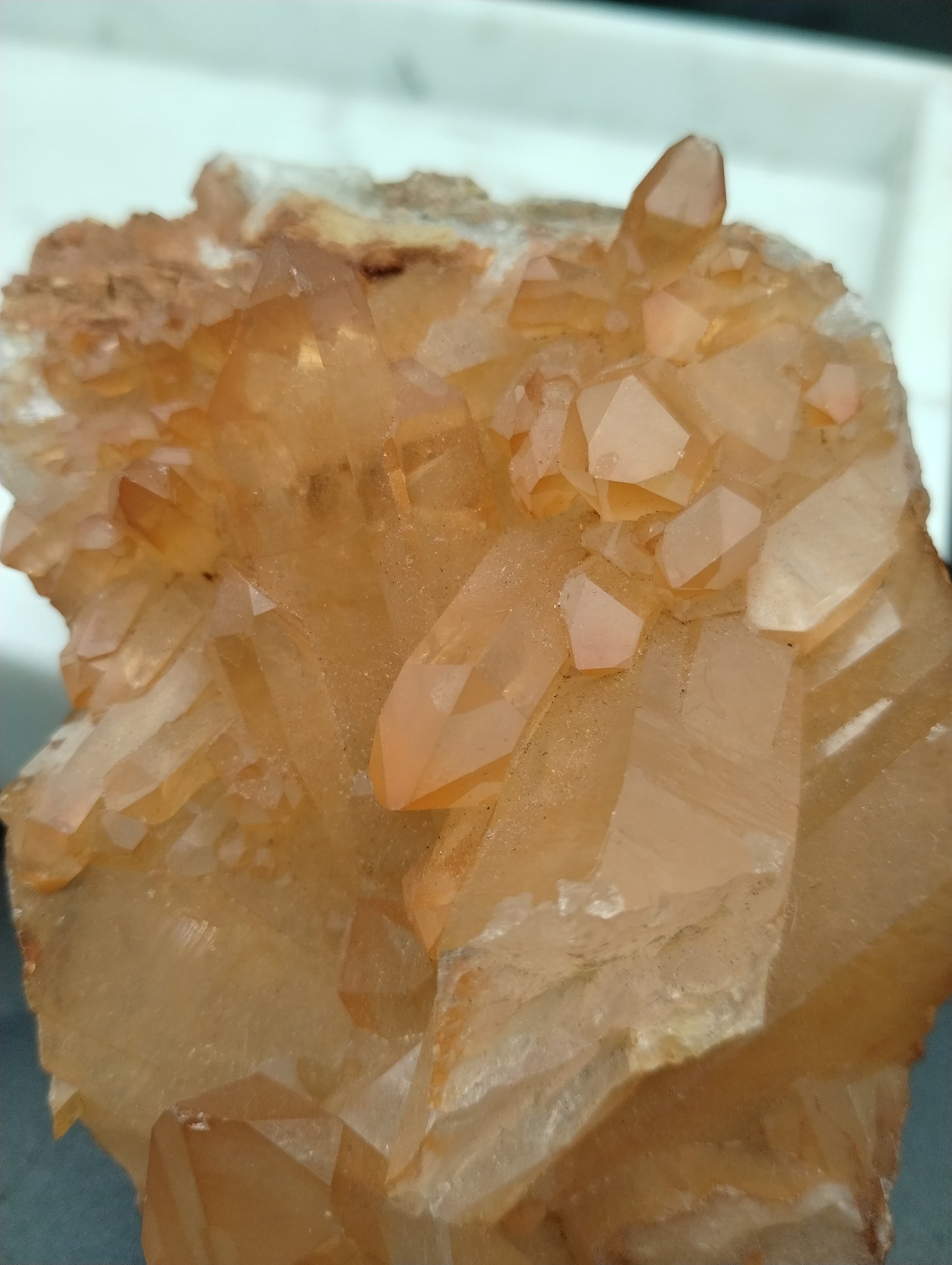 Tangerine Quartz Cluster