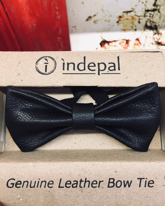 Leather Bow Tie-Flannery
