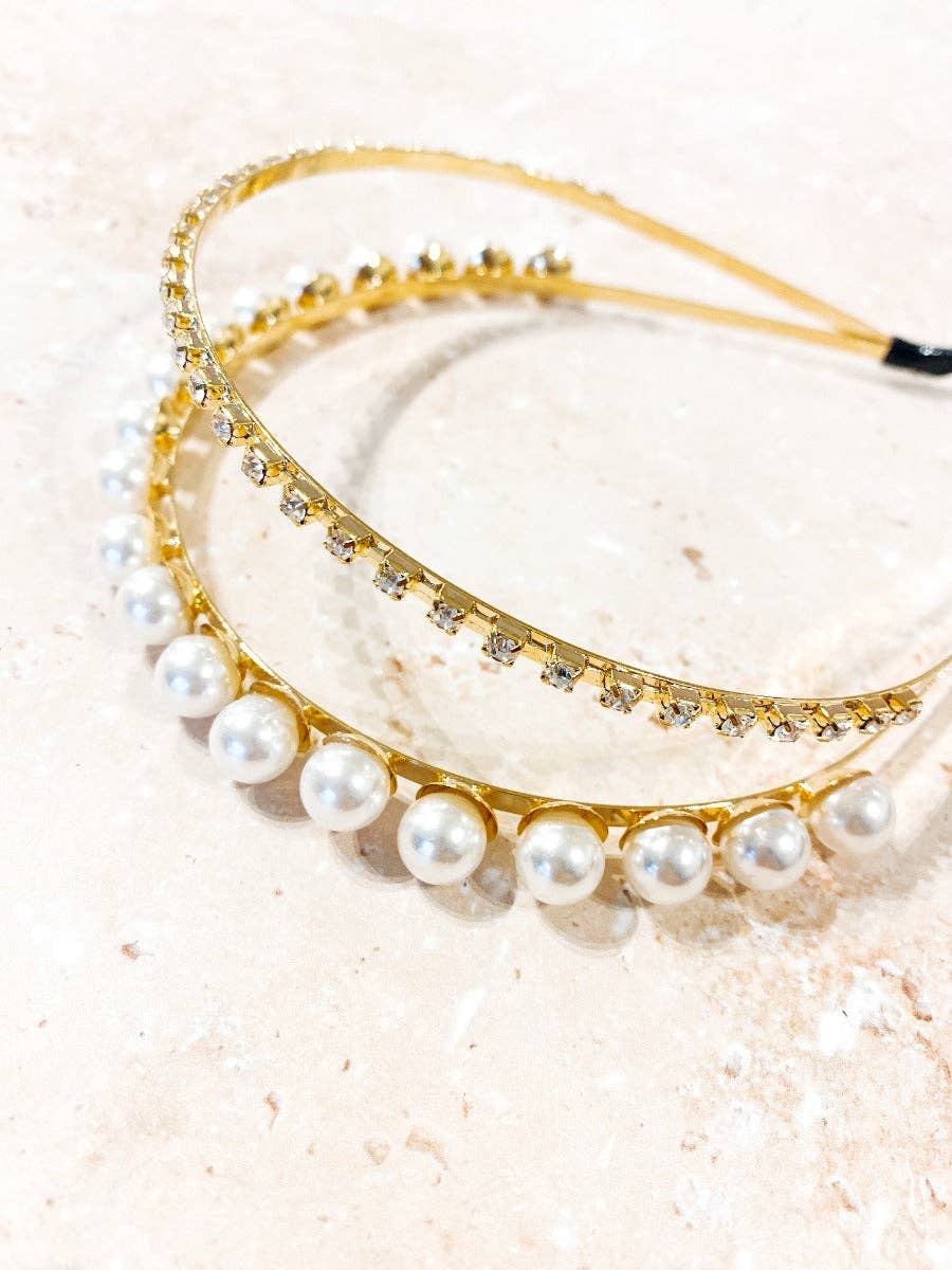 Ariana Pearl & Diamanté Headband