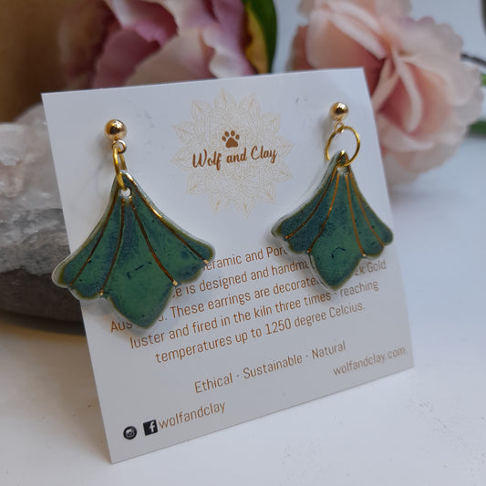 Earrings Teal