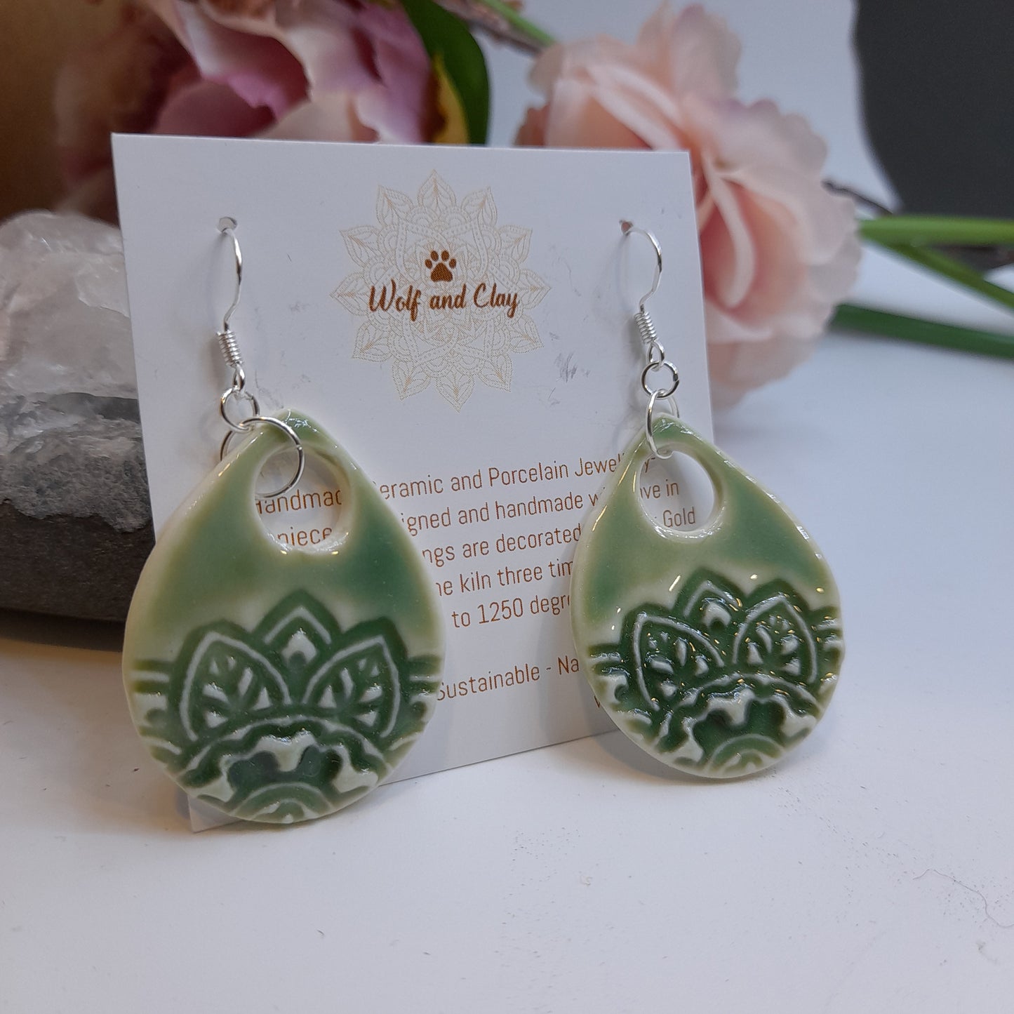 Earrings Green