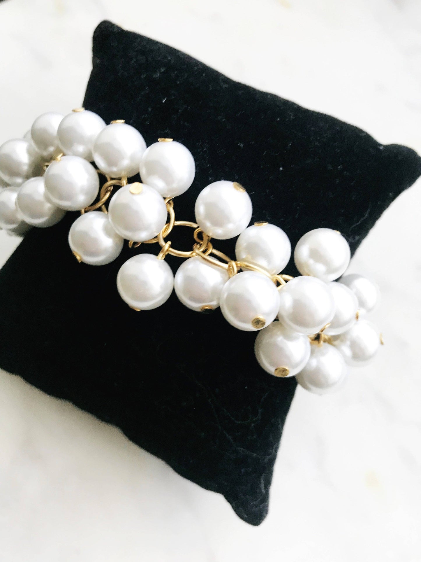 Vintage Glass Pearl Bracelet