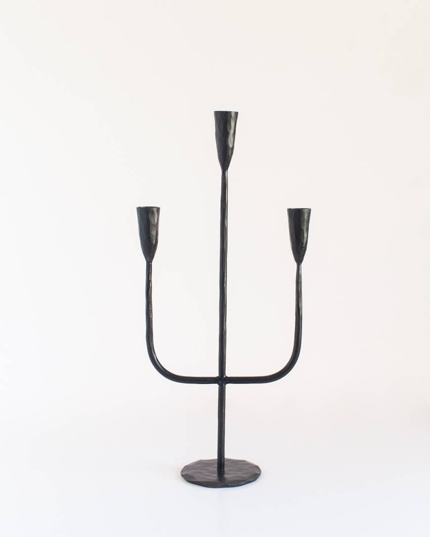 Hand Forged Iron Candelabras