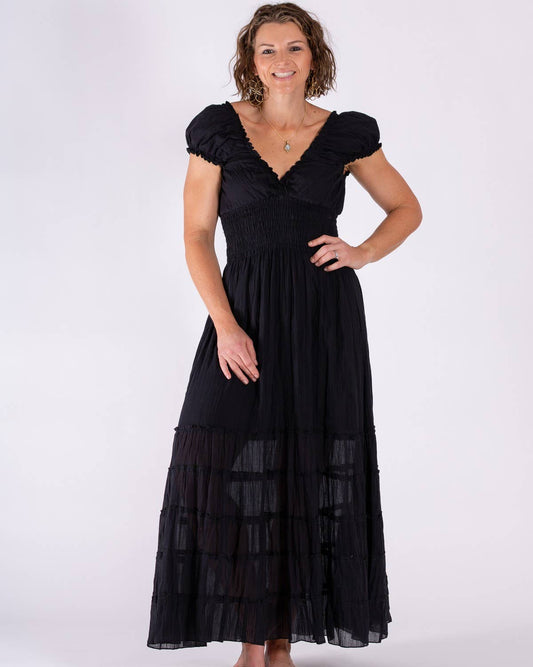 BOHO CHEESECLOTH COTTON GODDESS DRESS