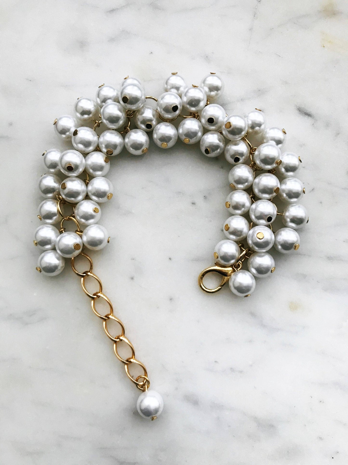 Vintage Glass Pearl Bracelet