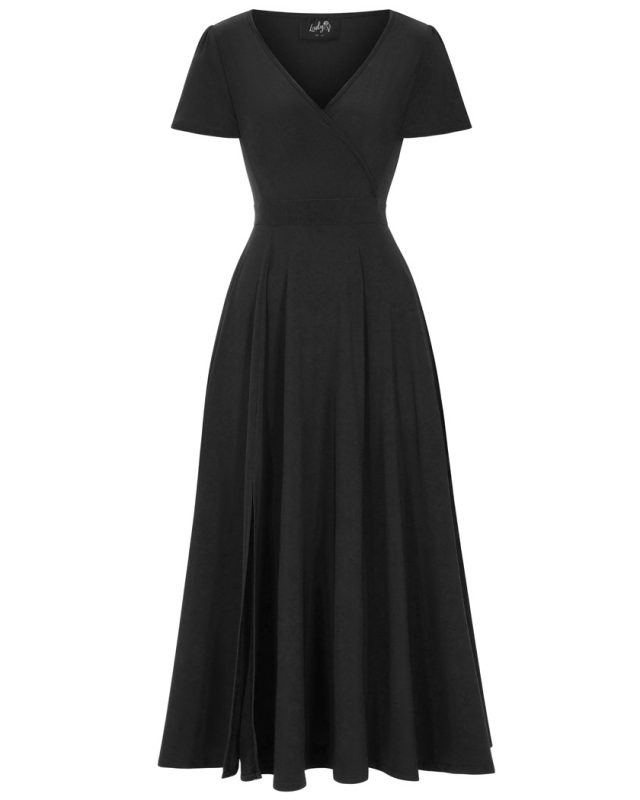 Lyra Maxi Dress - Black