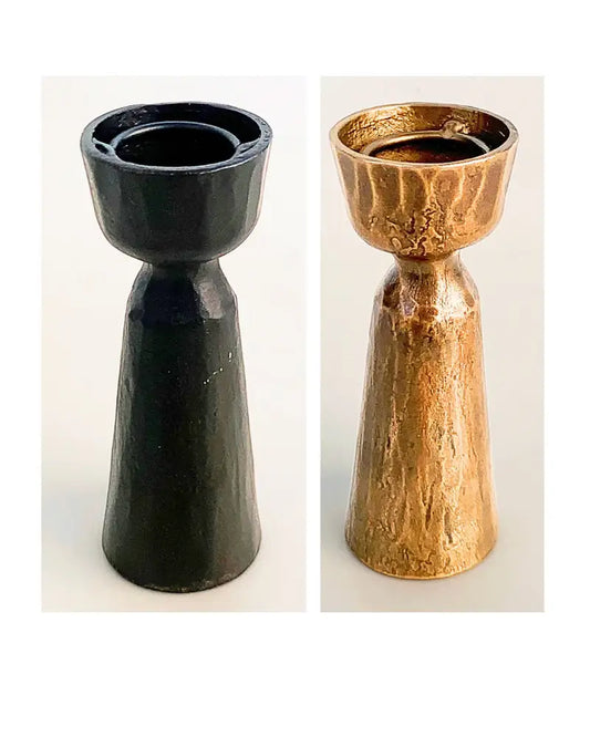 Hand Forged Iron Candle Holders