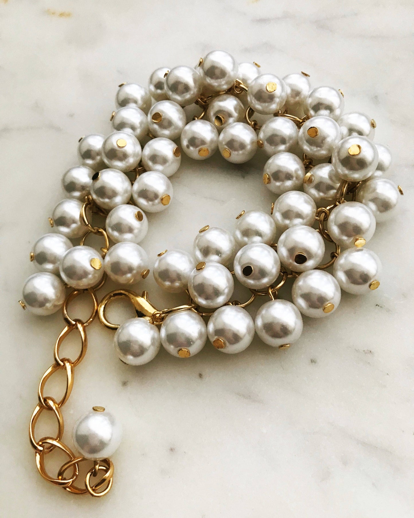 Vintage Glass Pearl Bracelet