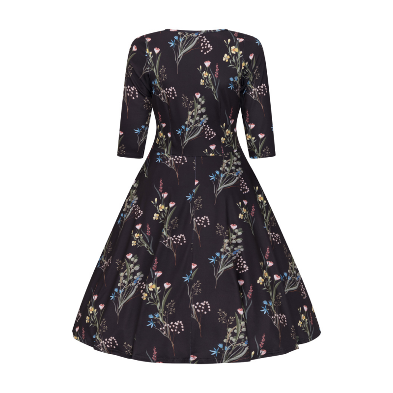 Betty Dress - Elegant Flowers