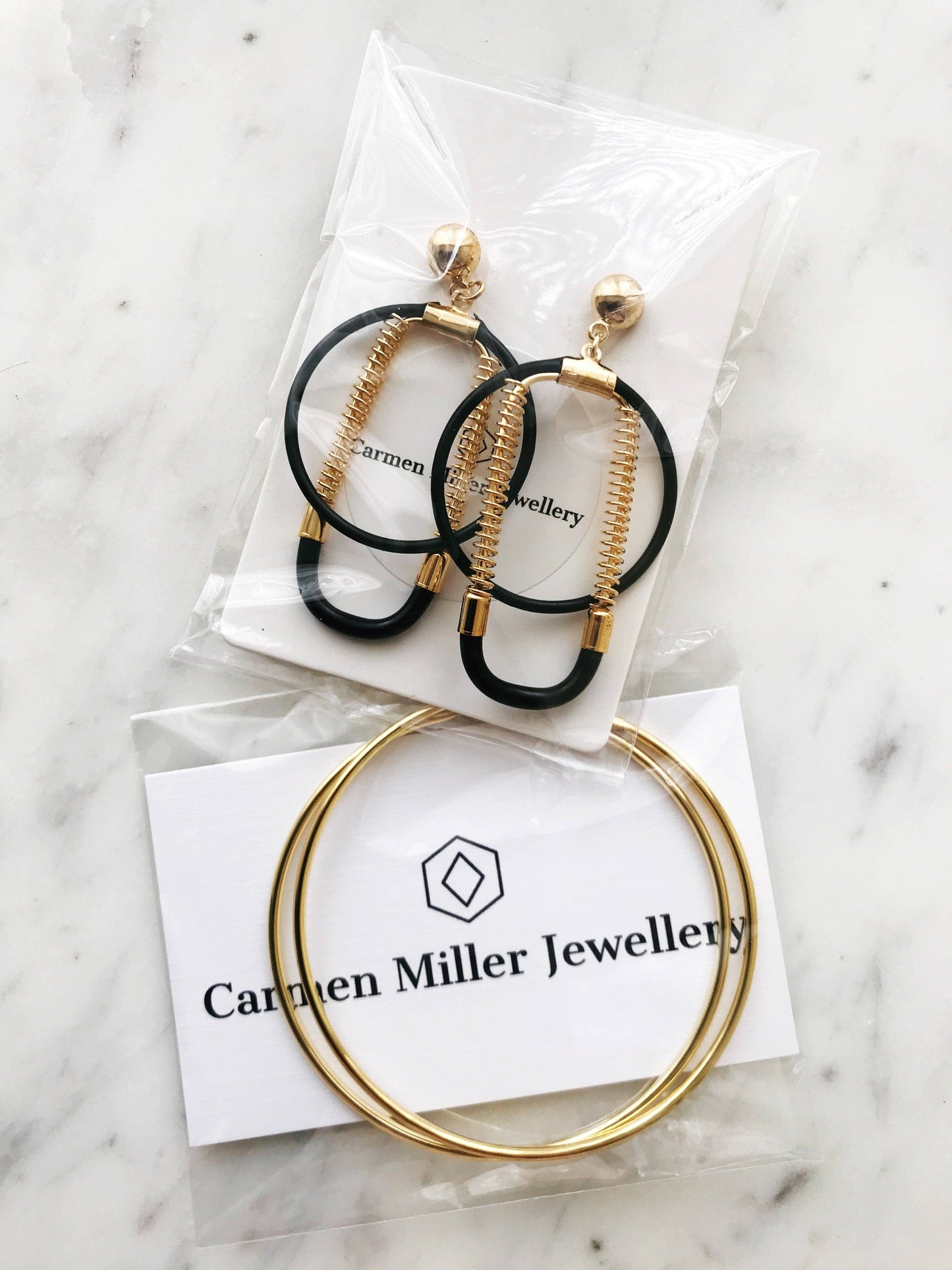 Caitlin Gold Plated Hoops