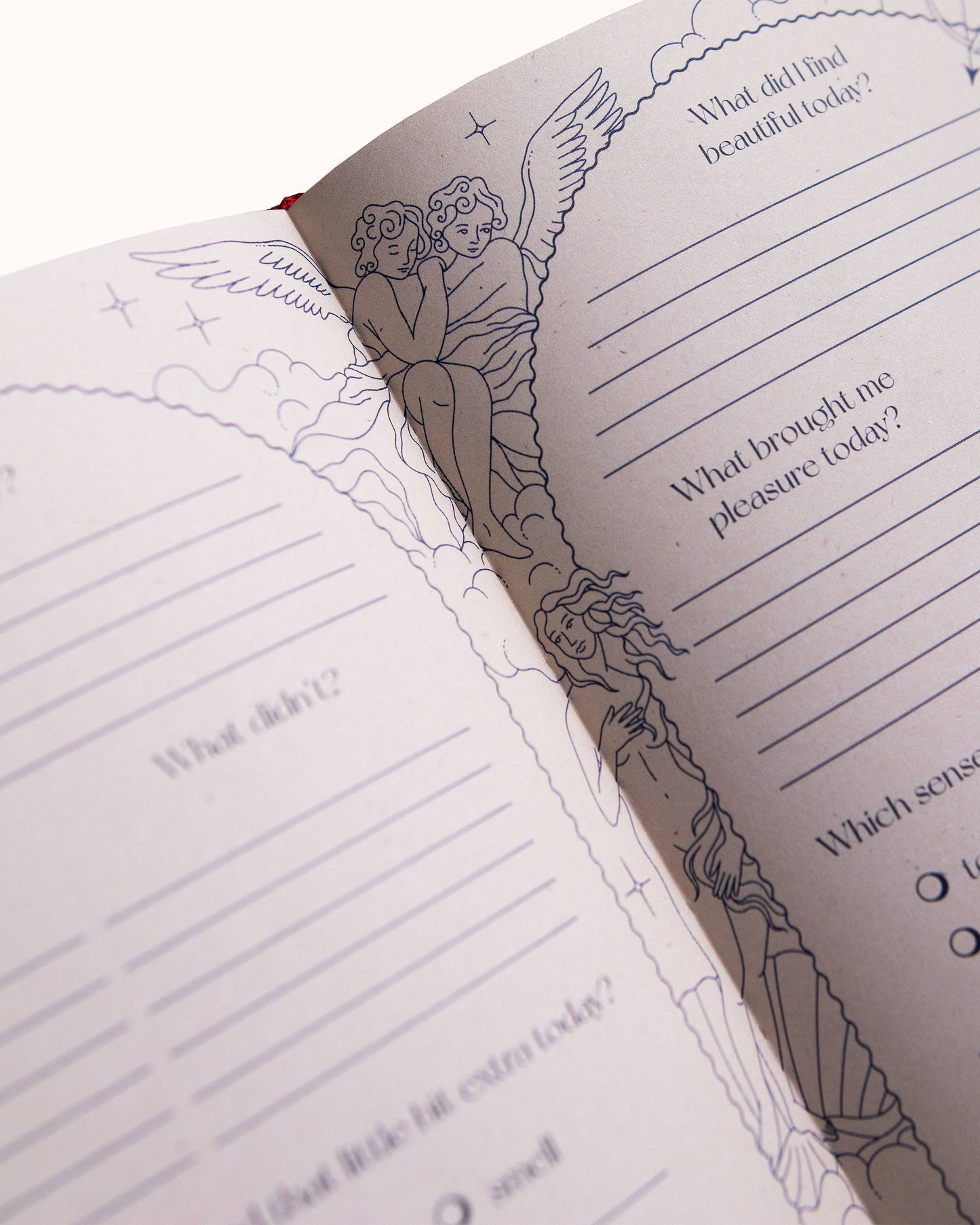 Aphrodite's Journal Ruby Cloth-Bound and Gold Foil Adorned