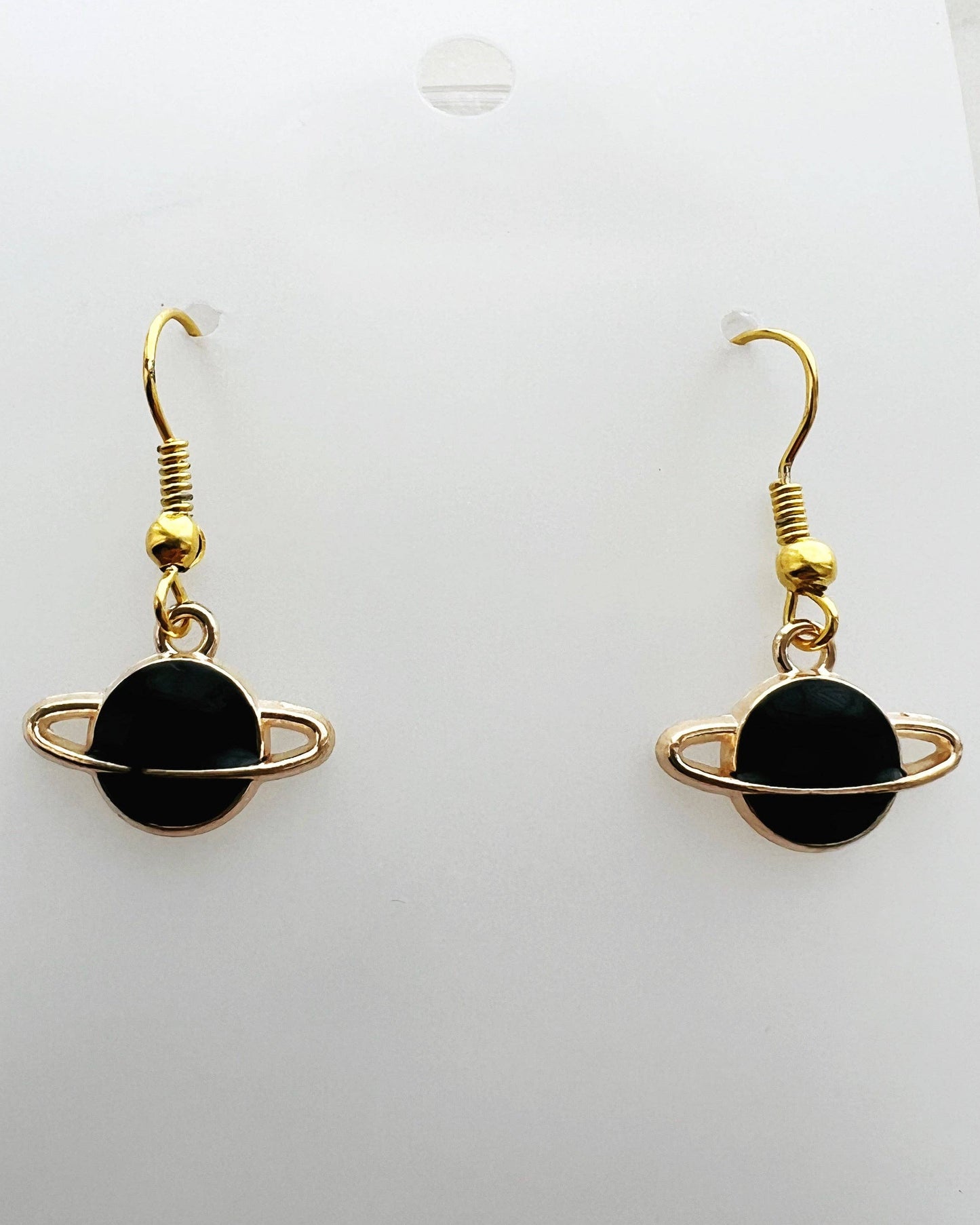 Enamel Planet Dangle Earrings