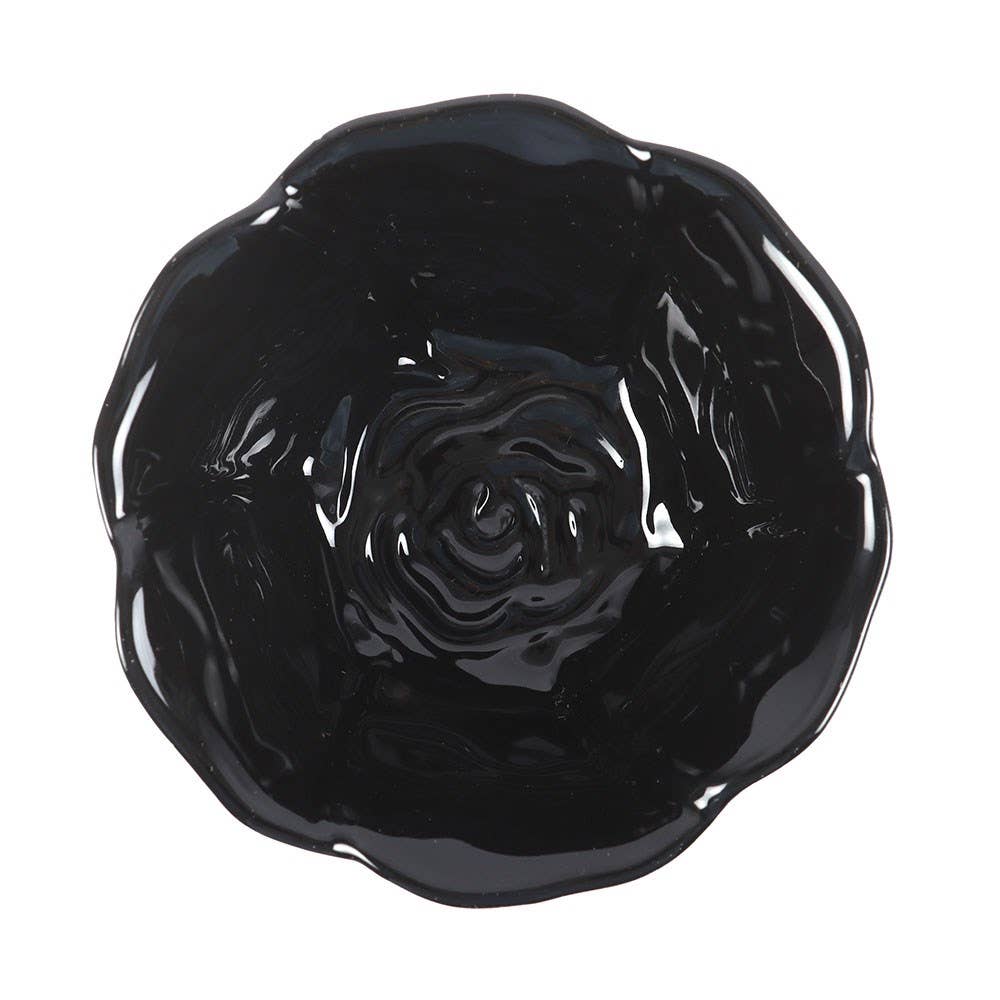 Black Rose Trinket Dish