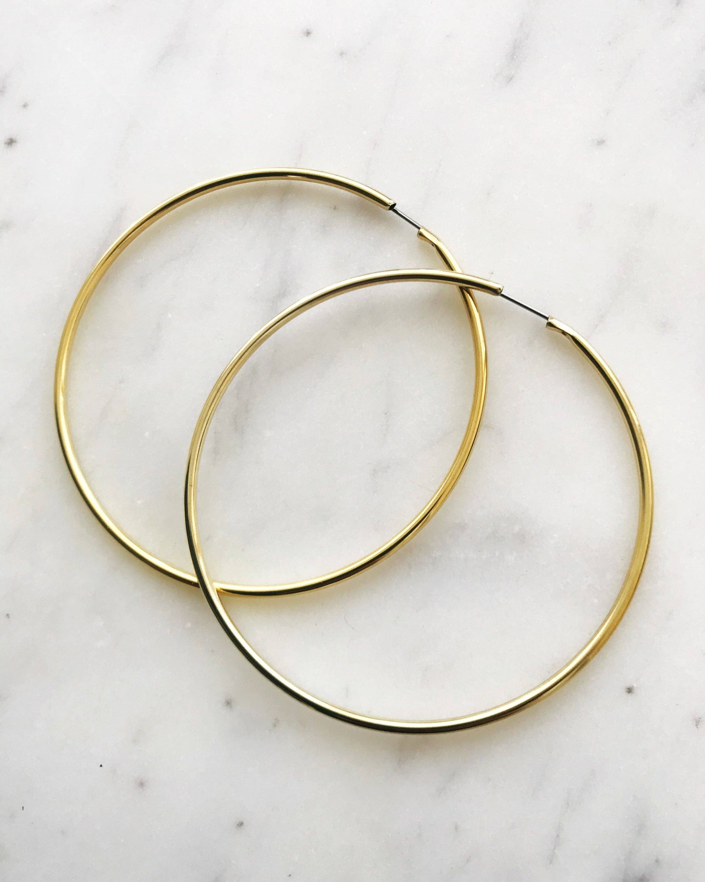 Caitlin Gold Plated Hoops