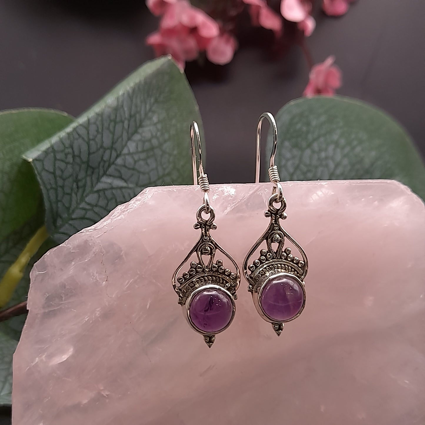 Earrings - Amethyst