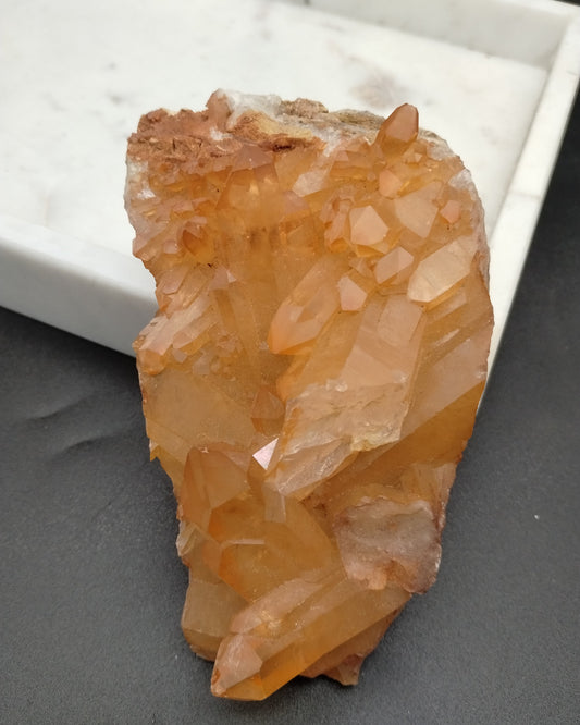 Tangerine Quartz Cluster