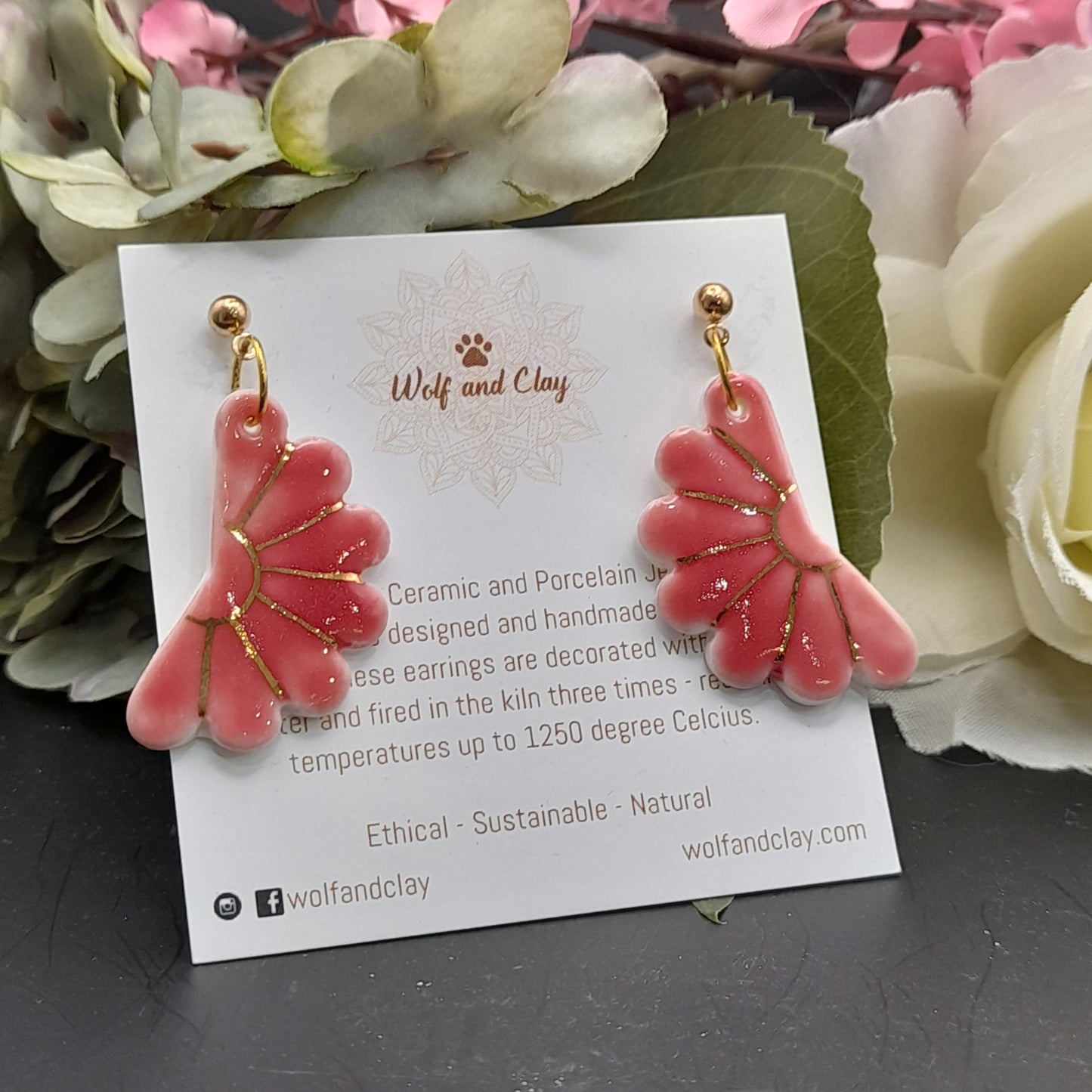 Earrings Pin Fan