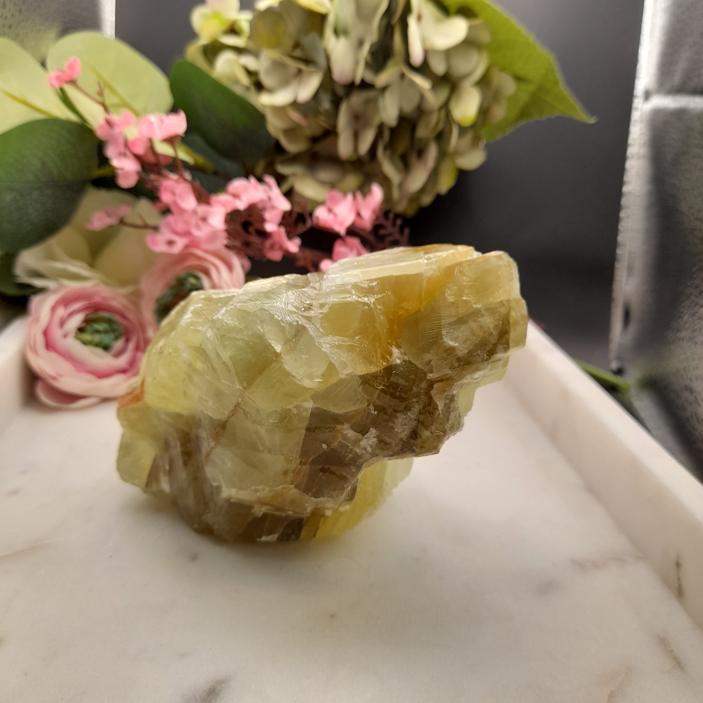 Green Calcite Natural From Mexico