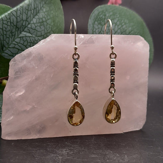 Earrings - Citrine