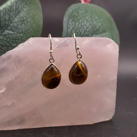 Earrings - Tiger eye