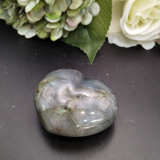 Labradorite Heart