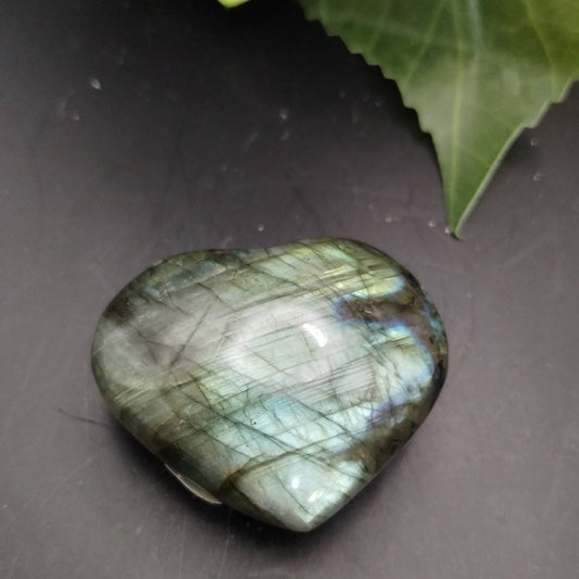 Labradorite Heart