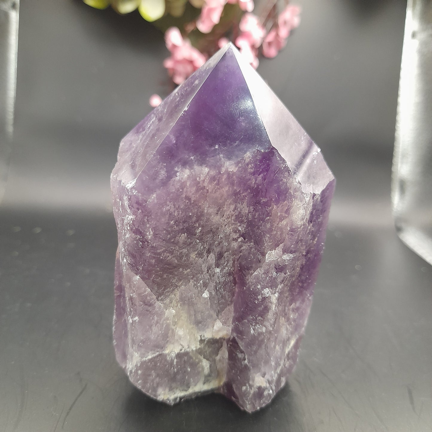 Amethyst Semi Polished point