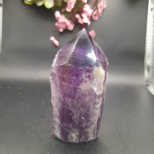 Amethyst Semi Polished point