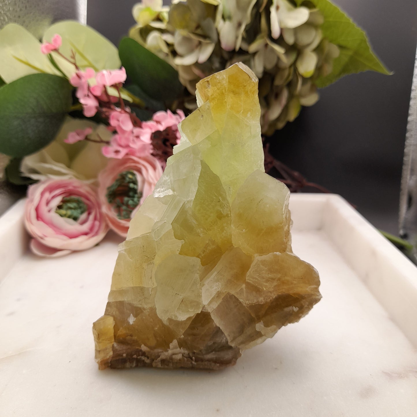 Green Calcite Natural From Mexico