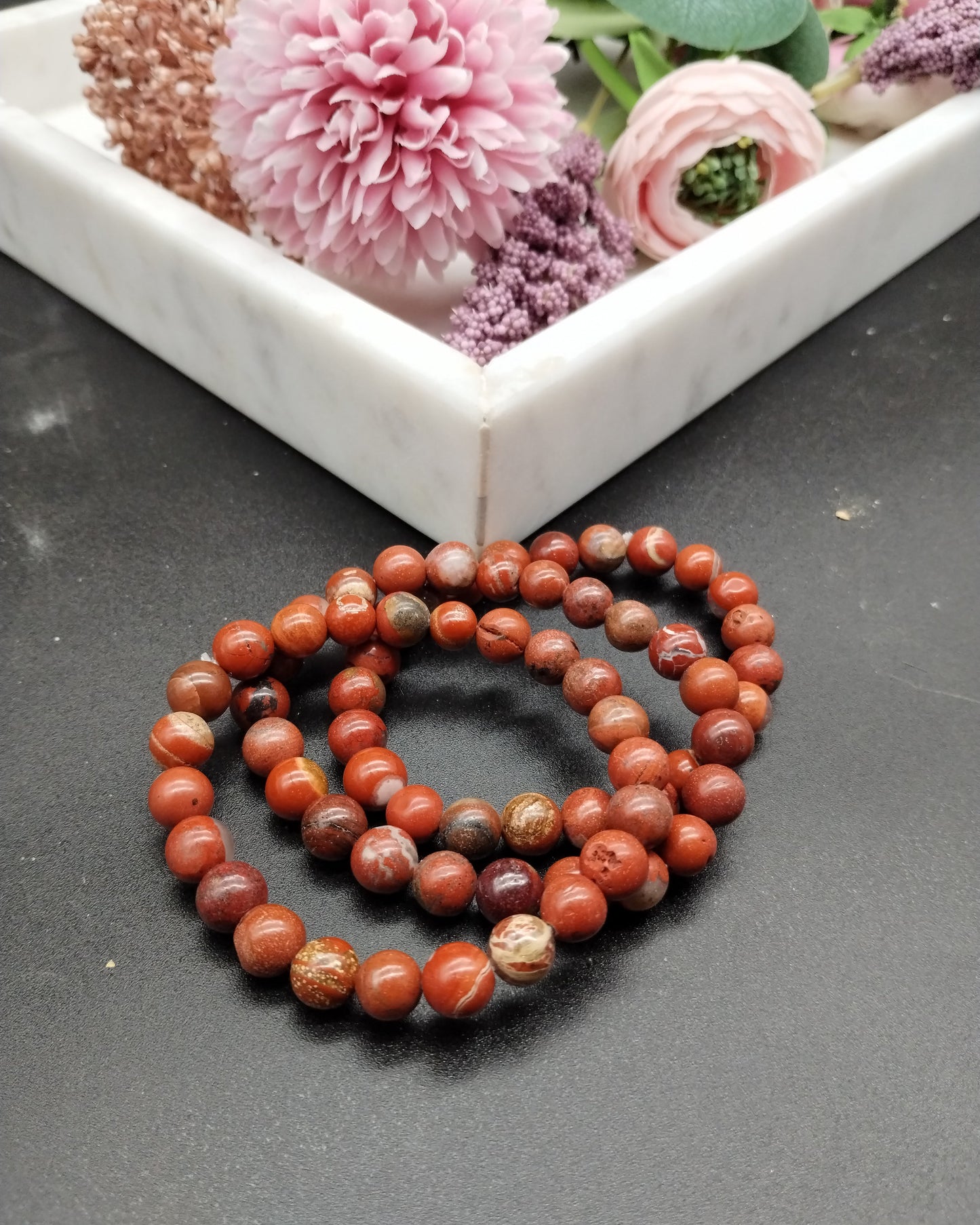 Gemstone Bracelet - Red Jasper
