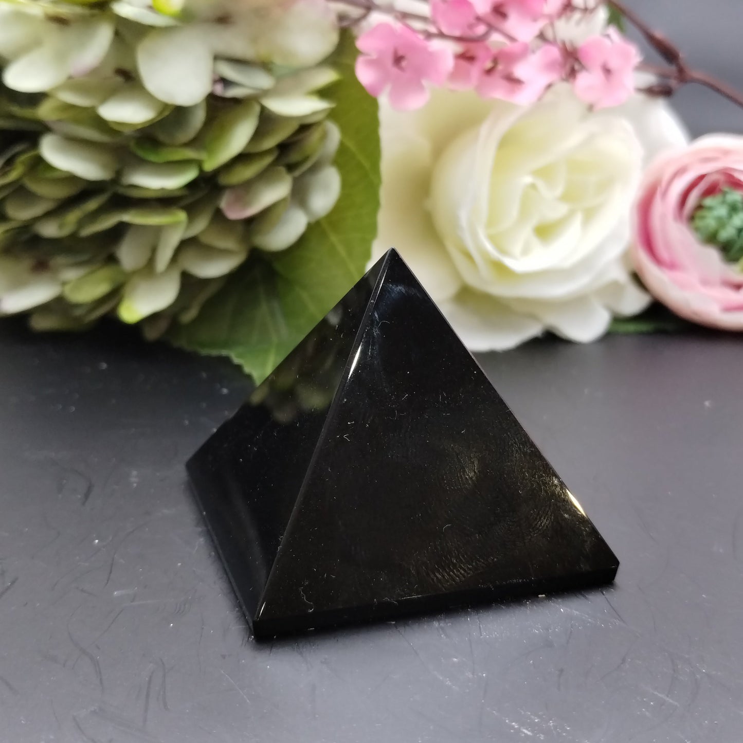 Black Obsidian Pyramid